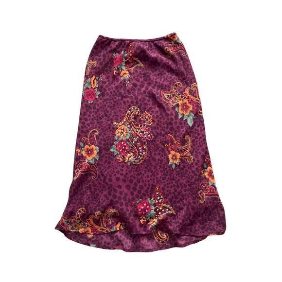 Cimmaron Dresses & Skirts - Y2K Cimmaron Floral Paisley Sequin Midi Skirt – Size 6